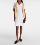Polo Ralph Lauren Cable-knit cotton-blend polo dress