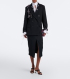 Manolo Blahnik Zutosanmu embellished satin mules