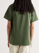 Museum Of Peace & Quiet - L'Horizon Logo-Print Cotton-Jersey T-Shirt - Green