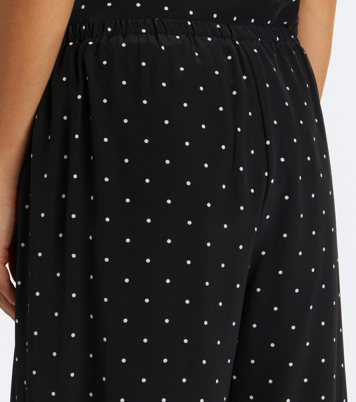 Asceno Austin polka-dot silk wide-leg pants