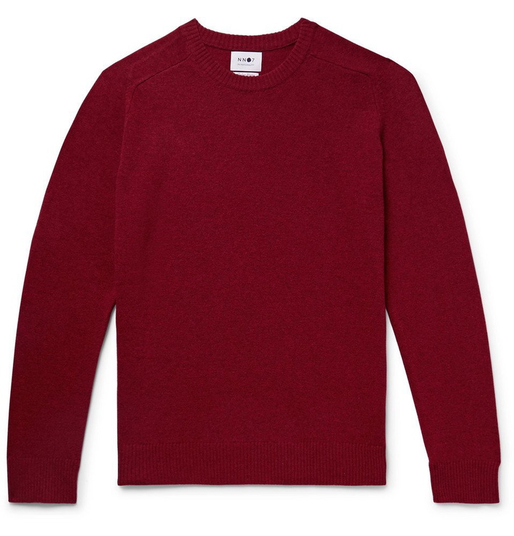 Photo: NN07 - Edward Mélange Wool Sweater - Brick