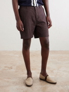Onia - Straight-Leg Linen-Blend Shorts - Brown