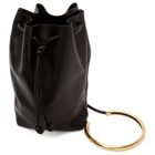 Jil Sander Black Small Metal Bracelet Drawstring Bag
