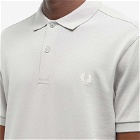 Fred Perry Men's Slim Fit Plain Polo Shirt in Limestone
