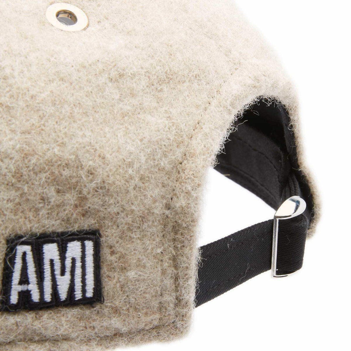 AMI Paris Men's AMI Small A Heart Patch Cap in Beige