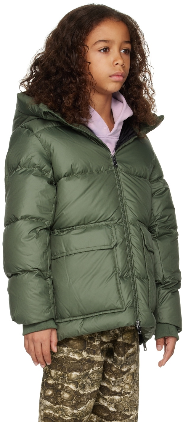 Woolrich Kids Khaki Quilted Down Jacket
