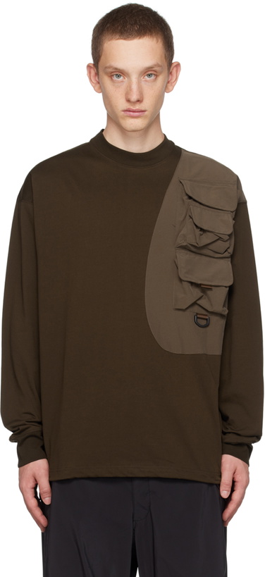 Photo: meanswhile Brown Luggage Long Sleeve T-Shirt