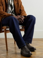 Grenson - Brady Pebble-Grain Leather Boots - Brown