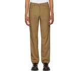 Daniel W. Fletcher Camel Side Stripe Wool Jeans Trousers