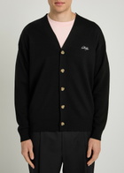 DRÔLE DE Monsieur Le Cardigan Drôle Embroidered Knit Cardigan Black