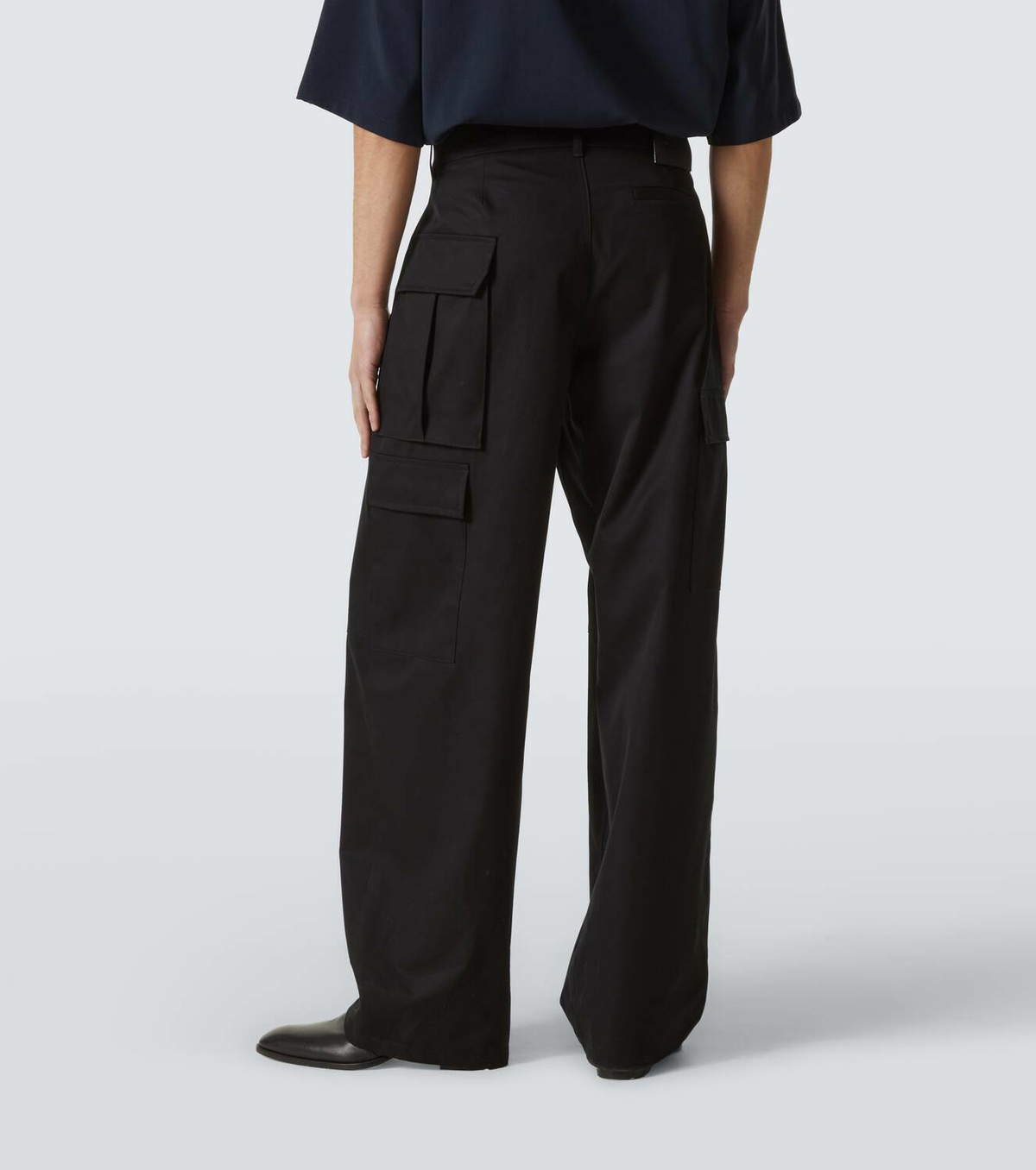Loewe Cotton and silk cargo pants