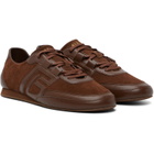 BALMAIN Brown Calfskin Sneakers