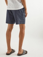 Mr P. - Straight-Leg Chambray Drawstring Shorts - Blue