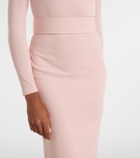 Solace London Sabina off-shoulder gown
