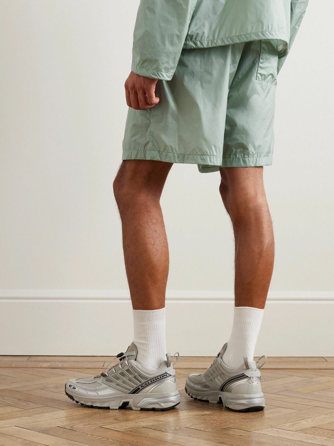 Amomento - Straight-Leg Nylon Shorts - Green