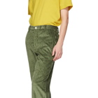 Sunnei Green Corduroy Straight Trousers