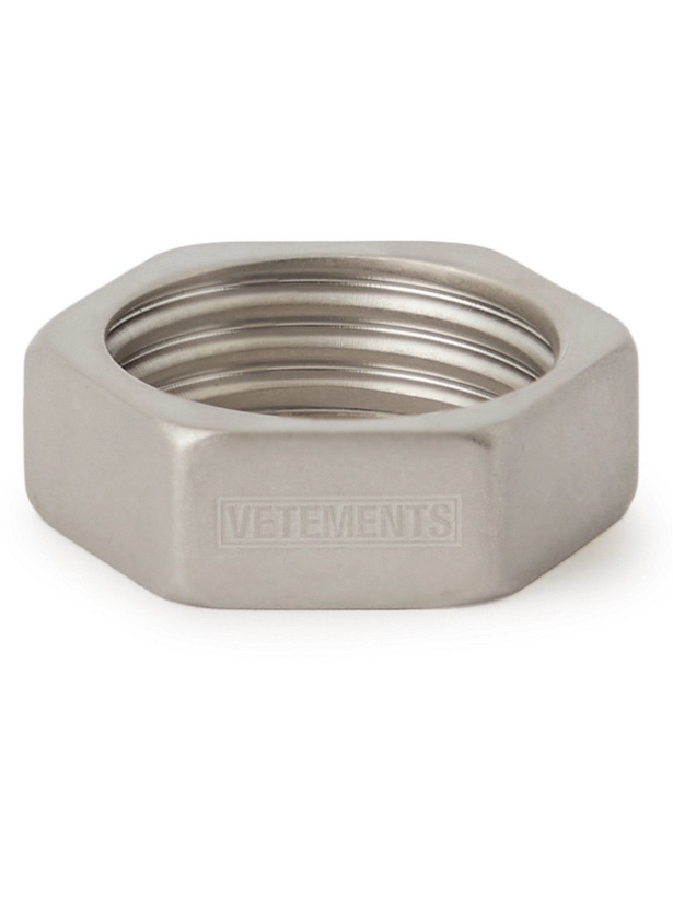 Photo: VETEMENTS - Silver-Tone Ring - Silver