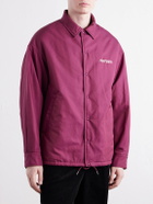 Visvim - Embroidered Wool and Silk-Blend-Twill Jacket - Burgundy