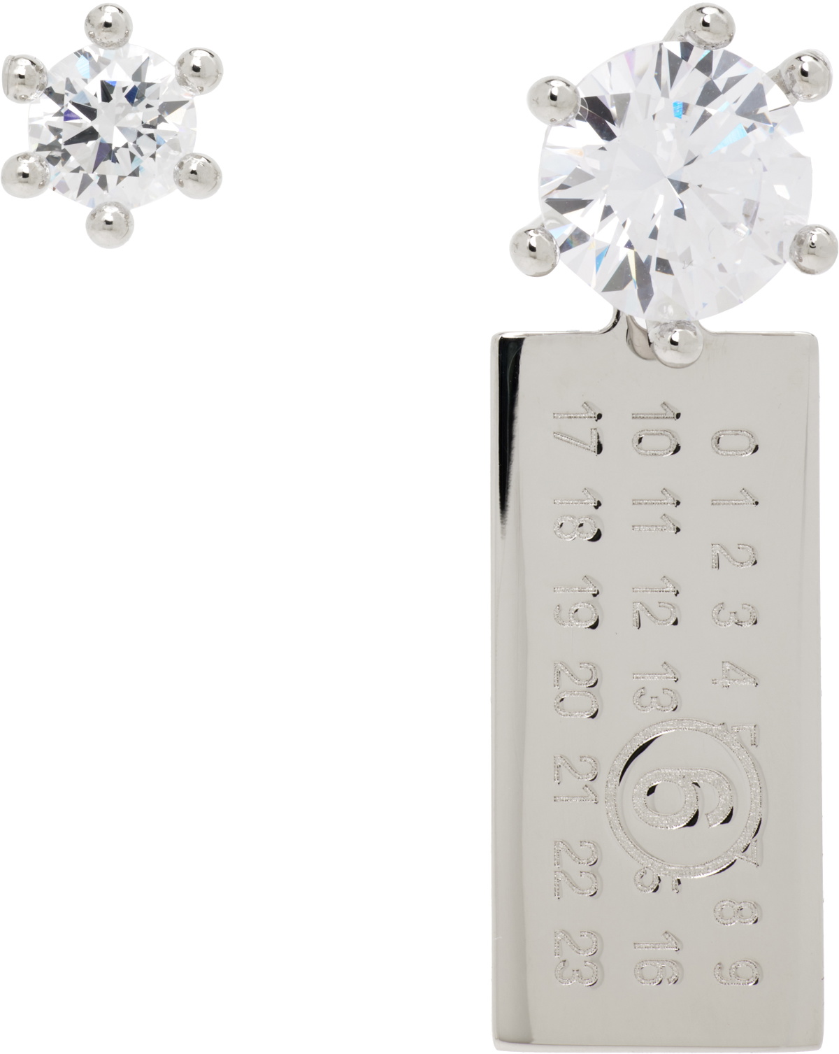 MM6 Maison Margiela Numeric Charm Earrings