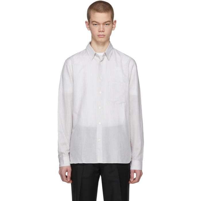 Photo: Acne Studios Beige York Stripe Shirt