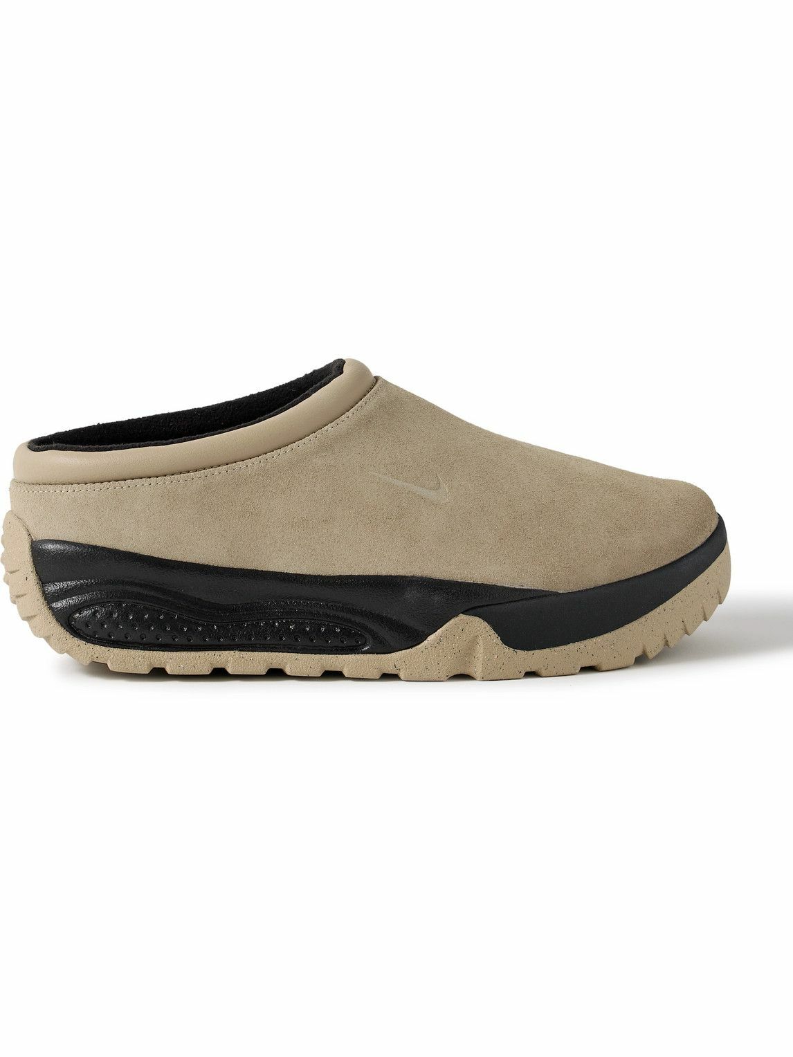 Nike ACG Rufus Leather Trimmed Suede Slip On Sneakers Neutrals Nike