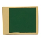 Portrait Report Gold and Green Vintage Square Signet Ring
