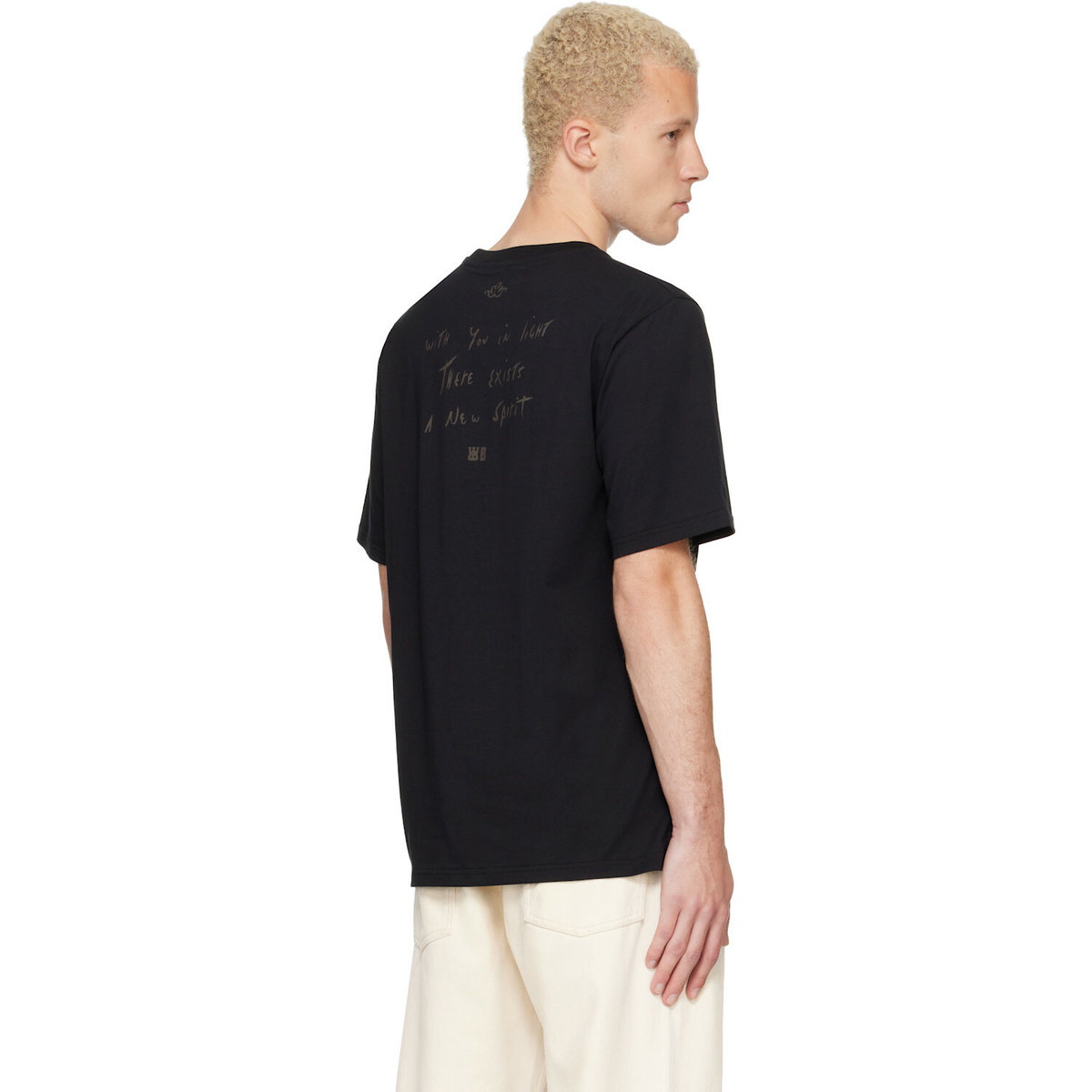 Wales Bonner Black 'Raga' T-shirt