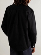 Carhartt WIP - Madison Button-Down Collar Logo-Embroidered Cotton-Twill Shirt - Black