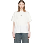 MM6 Maison Margiela Off-White Label Cotton Jersey T-shirt