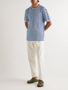 Officine Générale - Striped Linen T-Shirt - Blue