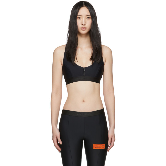 Photo: Heron Preston Black Zipper Bra