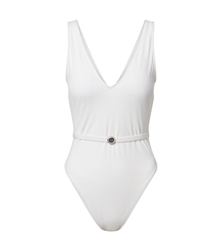 Photo: Tory Burch Double T belted swimsuit