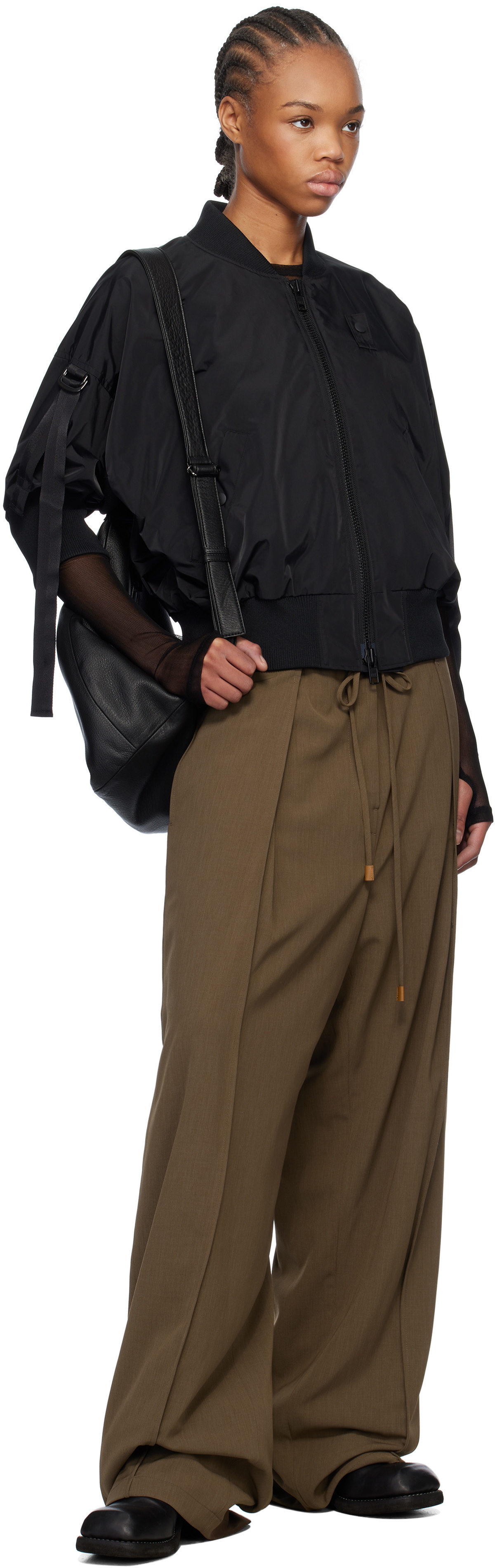 YOHJI YAMAMOTO Black R-SSBOMBER Jacket