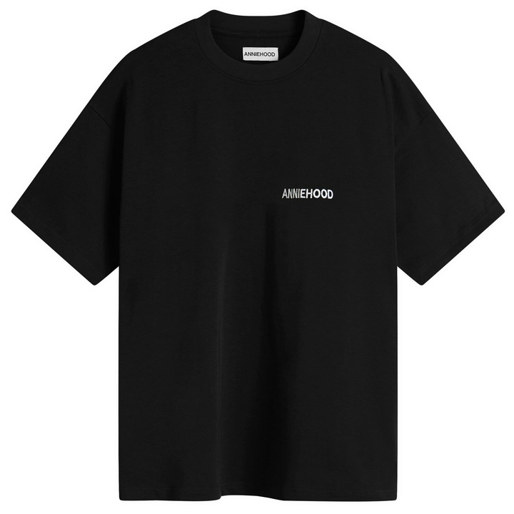 Photo: ANNIE HOOD Men's Logo T-Shirt in Black