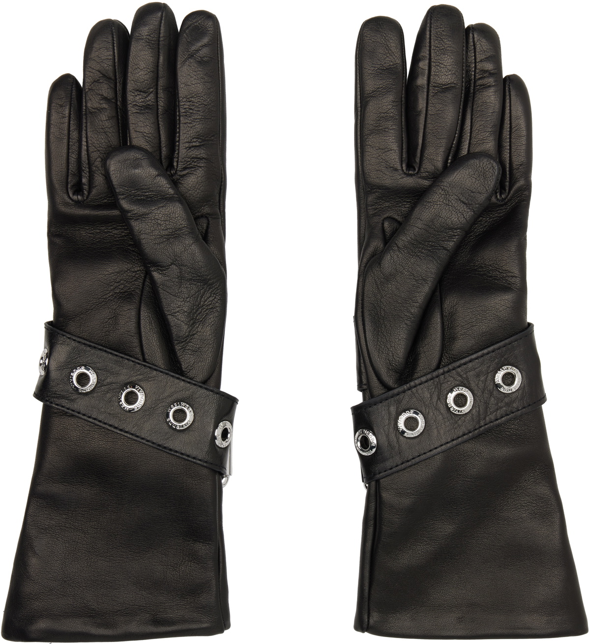 Vivienne Westwood Black Belt Buckle Gloves