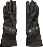 Vivienne Westwood Black Belt Buckle Gloves