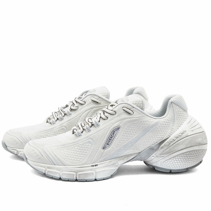 Photo: Givenchy Men's TX-MX Runner Sneakers in Light Grey