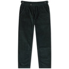 Corridor Men's Variegated Cord Pleated Trouser in Spruce