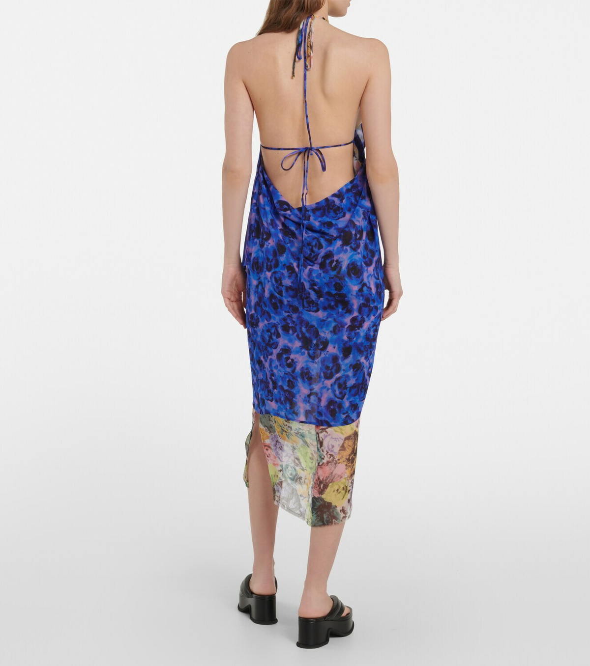 Dries Van Noten - Floral one-shoulder midi dress Dries Van Noten
