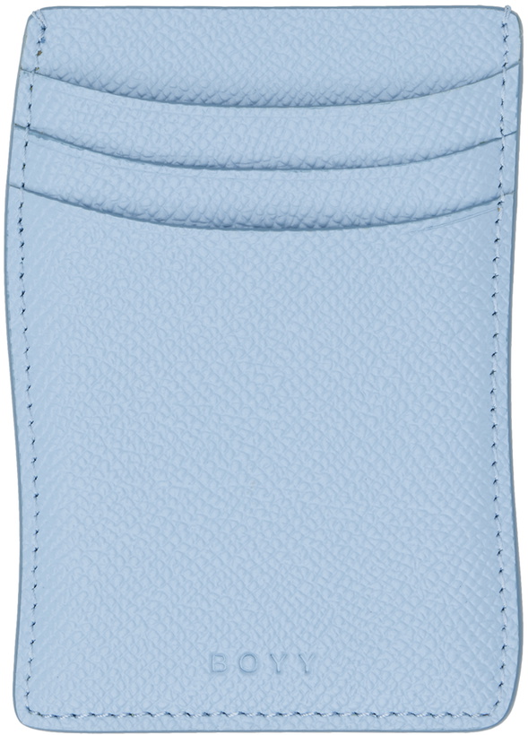 Photo: BOYY Blue Gala Epsom Card Holder