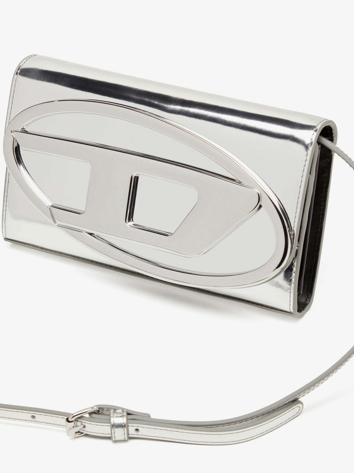Diesel Shoulder Bag Silver Womens Diesel
