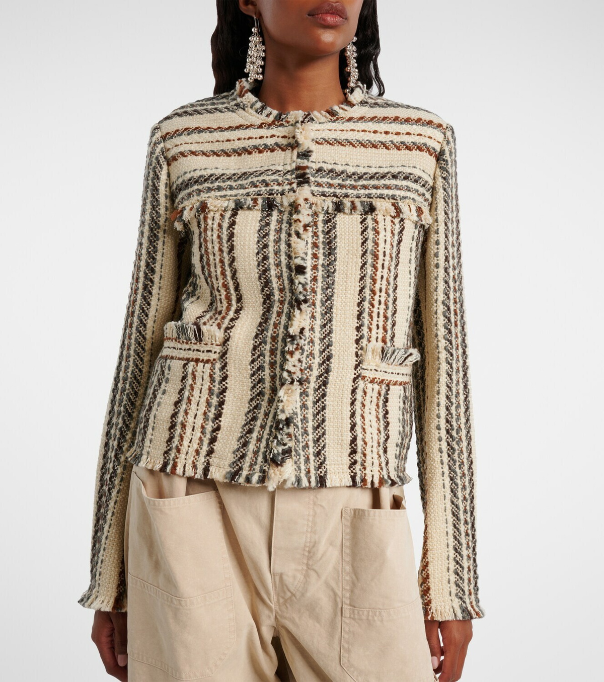 Marant Etoile Izaria cotton and wool-blend jacket