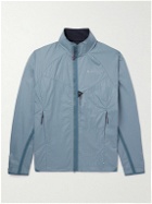 Klättermusen - Ansur Logo-Print Organic Cotton-Ripstop Jacket - Blue