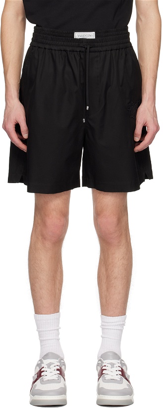 Photo: Valentino Black Patch Shorts