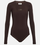 MM6 Maison Margiela Logo jersey bodysuit