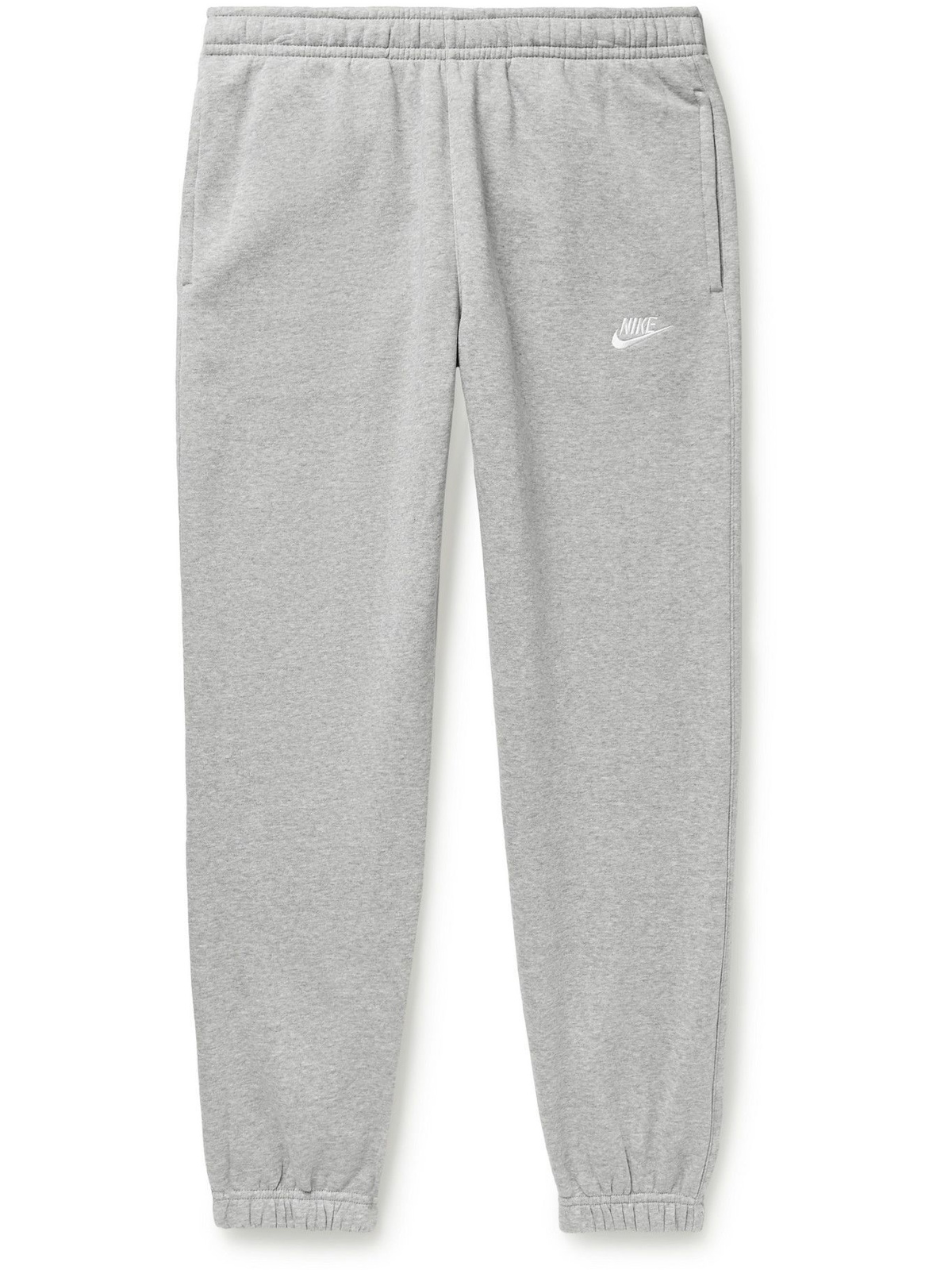 hinanden Konsultation elegant Nike - Sportswear Club Tapered Cotton-Blend Jersey Sweatpants - Gray Nike