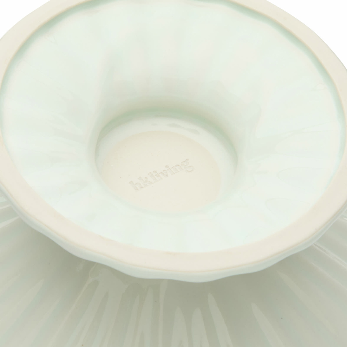 HKliving Ribble Bowl - Medium in Ice Blue 