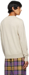 Vivienne Westwood Beige Wool Orbit Sweater