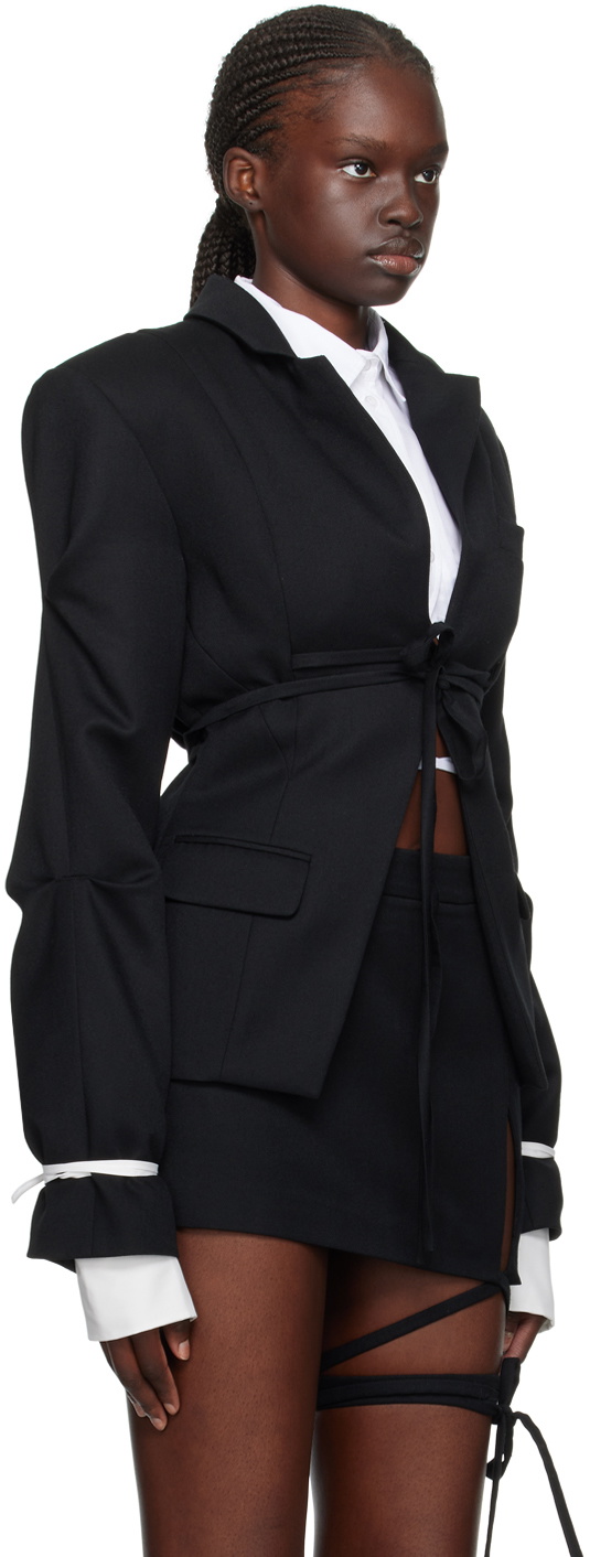 SRVC Black Slash Blazer