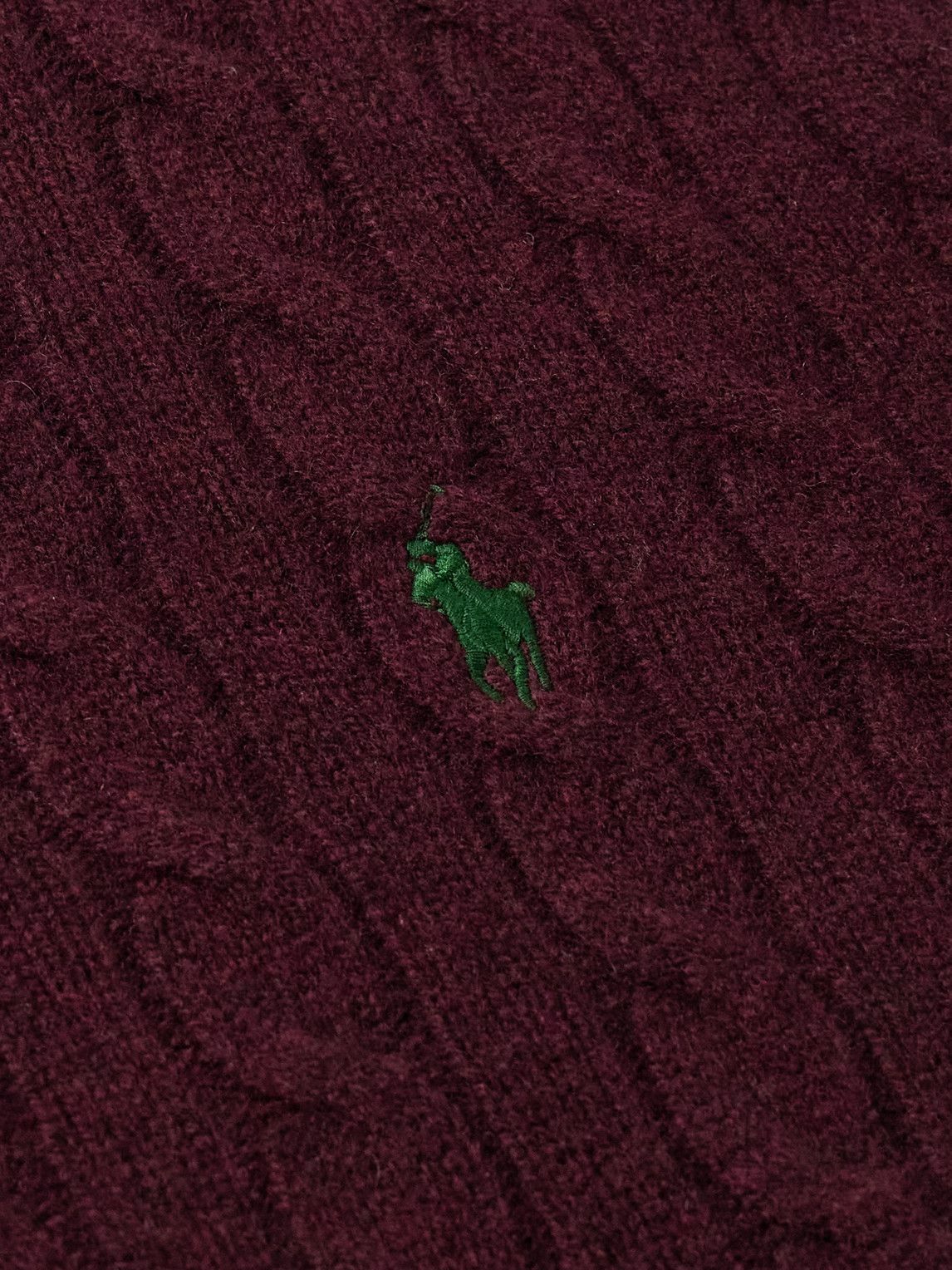 Polo Ralph Lauren - Slim-Fit Cable-Knit Wool and Cashmere-Blend